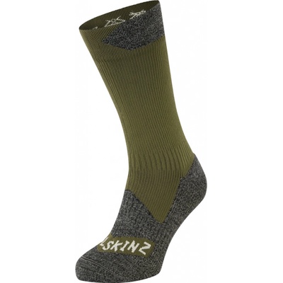 SealSkinz Nepromokavé ponožky Raynham zelená