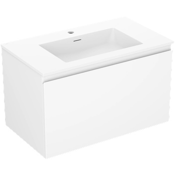 Mexen Orio шкафче за баня 80 см с мивка Otis, 1 чекмедже, бял мат - 91A10-08047-1-BF01-W18M01 (91A10-08047-1-BF01-W18M01)