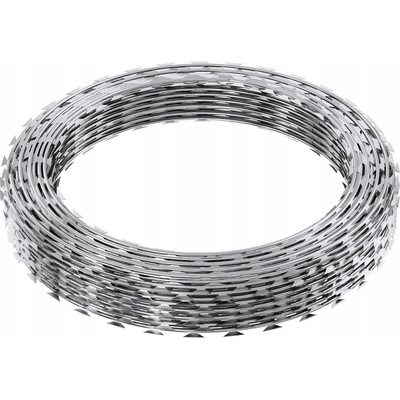 Pozinkovaný ostnatý drát SucceBuy 15 m x 482,6 mm