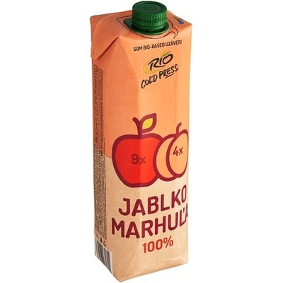 Rio Cold Press 100% ovocná šťáva z jablečné šťávy a meruňkového pyré 1 l