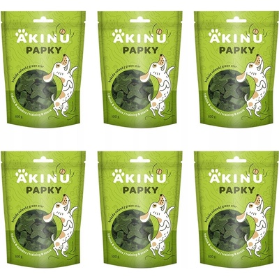 Akinu PAPKY Hvězda zelená 6 x 100 g