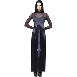 KILLSTAR Дамска рокля KILLSTAR x THE EXORCIST - Do You Know What She Did? - Black - KSRA012861