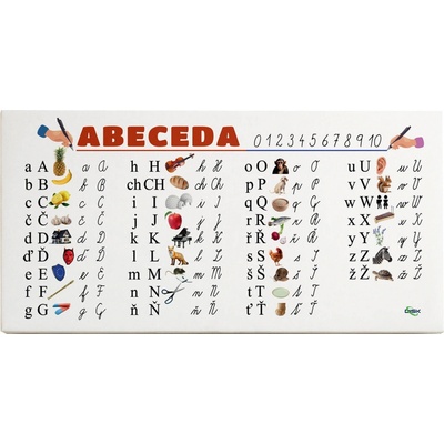 DISK Art Akustický obraz - Abeceda (120 x 60 x 8)