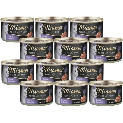Miamor Feine Filets v želé s tuniakom a kalamármi 12 x 100 g