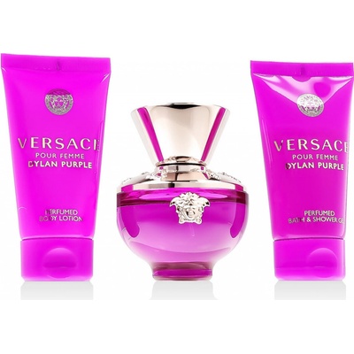 Versace Pour Femme Dylan Purple EDP 50 ml + sprchový gel 50 ml + tělové mléko 50 ml