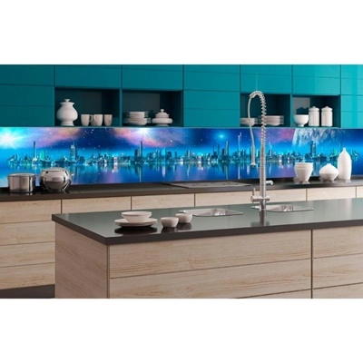 DIMEX ART Фототапет за кухня - град на бъдещето 350 x 60 см