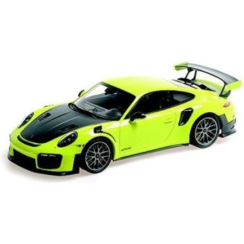 MINICHAMPS 1: 18 porsche 911 (991.2) gt2rs - 2018 - ЖЪЛТ С weissach ПАКЕТ С ЧЕРНИ КОЛЕЛА