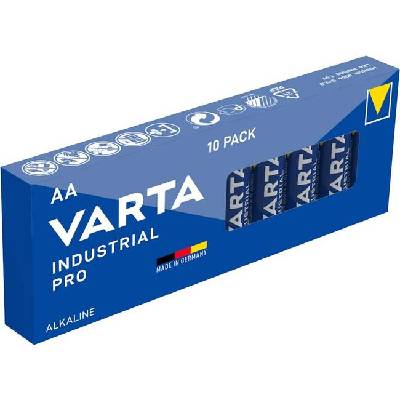Алкални батерии индустриални lr6 aa 1, 5v 10pk industrial pro4006 varta (varta-ba-lr6-10pk-ind)