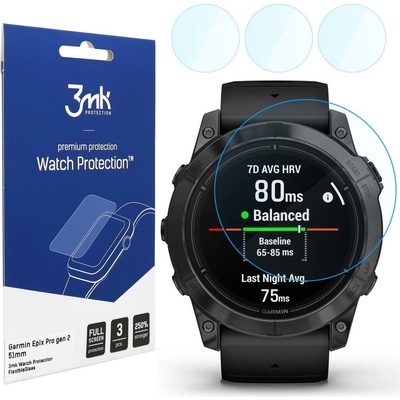 3MK Watch Protection FlexibleGlass Garmin Epix Pro gen 2 51mm (3ks) 5903108528245 – Zboží Živě