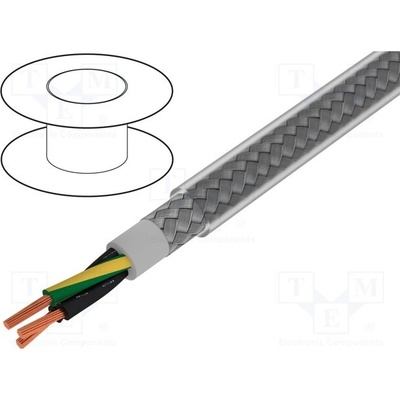 Alpha Wire 470037CY CL033 Pro-Met 3G0,75mm² PVC průhledná 300V,500V 100 m