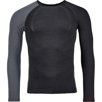 Ortovox Мъжко мериносово термобельо Ortovox 120 Comp Light Long Sleeve Merino base layer - Black Raven II (015-0902-0313)