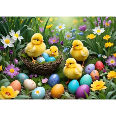 Alipson Puzzle - Puzzle Easter Chicks - 500 piese