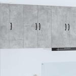 vidaXL Стенен шкаф PORTO Циментено сиво 60 x 31 x 80 см (885398)