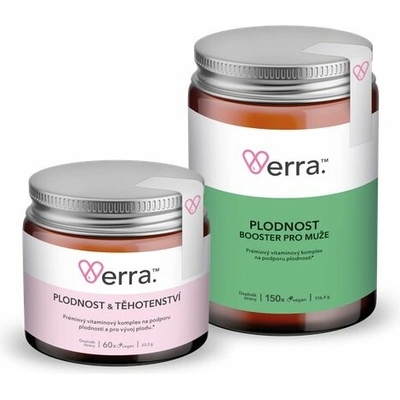Verra Komplex & Booster kapsuly s multivitamínovým komplexom 60 kapsúl + prémiový vitamínový komplex na podporu plodnosti pre mužov 180 ks