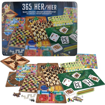 Studo Games 365 společenských her v plechovém pouzdře