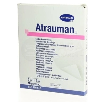 Atrauman Kompres s masťou 5 x 5 cm 10 mastných tylov