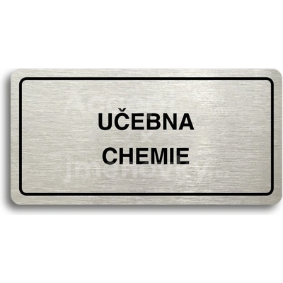 ACCEPT Piktogram UČEBNA CHEMIE - stříbrná tabulka - černý tisk