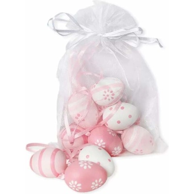 Lepaso Vajíčka závěs pvc 12ks/4cm růžová