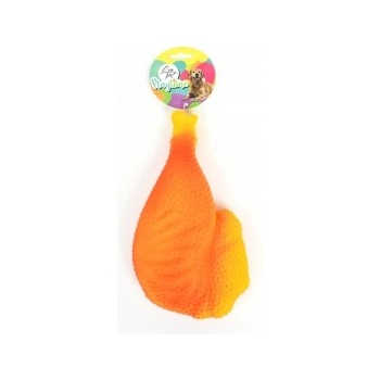 LEOPET Играчка за куче - винил, пилешко бутче със звук - 23х13х4 см - 1 бр, leopet Италия, 76243/gh762436