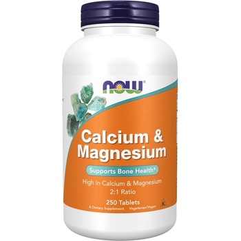 NOW NOW Calcium & Magnesium, 250 Tablets