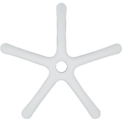 Carmen Звезда за детски стол - 250 мм - полипропилен - бяла