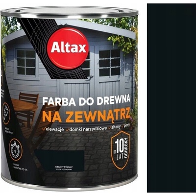 Altax barva na venkovní dřevo 750 ml černá polomatná