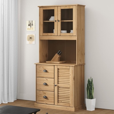 zahrada-XL Horní díl na toaletní stolek VIGO 78x30x100 cm masivní borovice