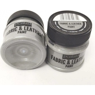 Kůže a textilní barva 50 ml stříbrná