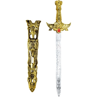 Сабя с калъф 57 см. златиста 7347