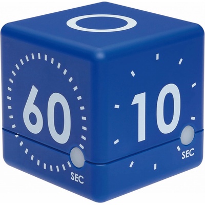 TFA Dostmann TFA 38.2036.02 | CUBE TIMER - časovač ve tvaru kostky (10 - 20 - 30 - 60 sekund) - MODRÁ