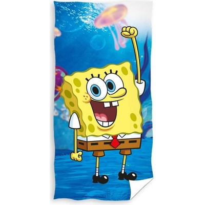 Carbotex Bavlněná osuška 70 x 140 cm Sponge Bob Veselá houba