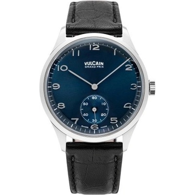 Vulcain Grand Prix Small Second Blue Black Alligator