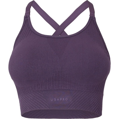 USA Pro UP Seamless Adjustable Sports Bra - Light Pink
