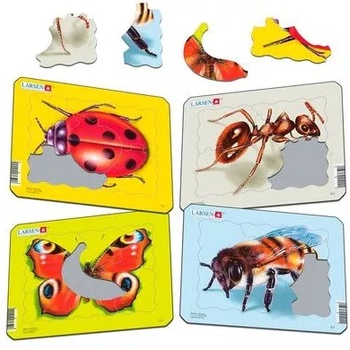 Larsen - Детски пъзел - Мини - Насекоми - 5 части (Z2)