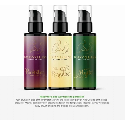BodyGliss Travel Edition Tropical Temptation Sada olejov 2v1 3 x 30 ml