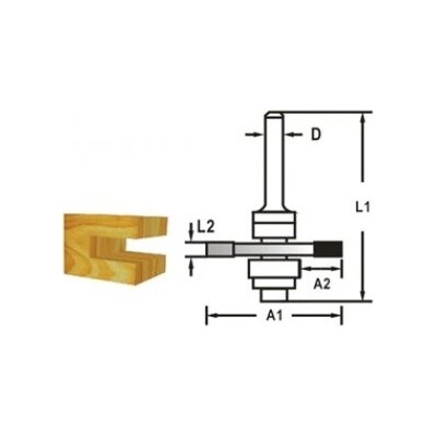 Makita talířová fréza s ložiskem D47,6x3x59 mm, S=8 D-48963