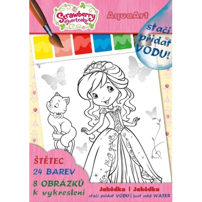 AKIM Omalovánka A4 Akim AquaArt stačí přidat vodu! Strawberry Shortcake 468631 – Hledejceny.cz