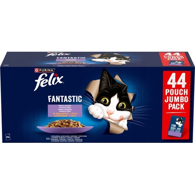 Felix Fantastic hovězí kuře losos tuňák v želé 88 x 85 g