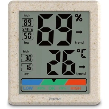 Hama Термометър и хигрометър "Ponza", дигитален, за вътрешна употреба, бежов (HAMA-222227)