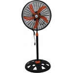Voltz Вентилатор Oliver Voltz OV51760N18, 50W, 18", 3 скорости, Светлинен индикатор, Регулиране, Черен/оранжев (51760N18BO)