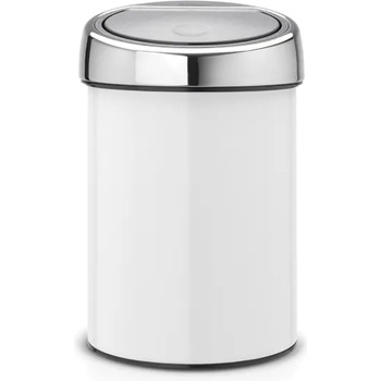 Brabantia Кош за смет Brabantia Touch Bin 3L, White (647216)