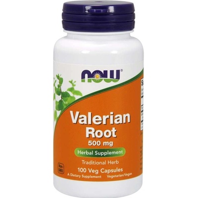 NOW Valerian Root kozlík lékařský 500 mg 100 rostlinných kapslí