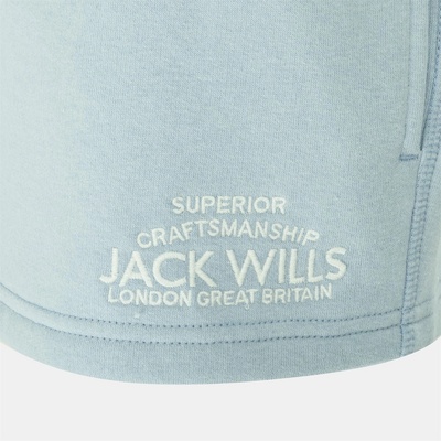 Jack Wills Къси панталони Jack Wills Bea Sweatshorts - Soft Blue