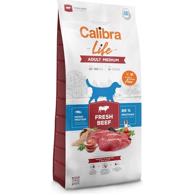 Calibra Dog Life Adult Medium Breed Fresh Beef 12 kg
