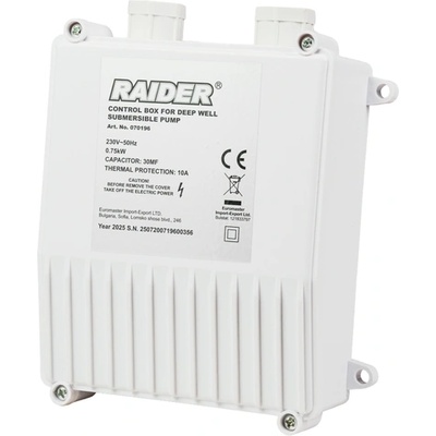 Raider Пусково табло за сондажни помпи до 0, 75 kW RD