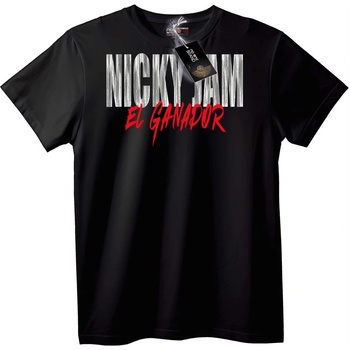 NOONEBRAND Тениска Nicky Jam El Ganador - 2XL, White