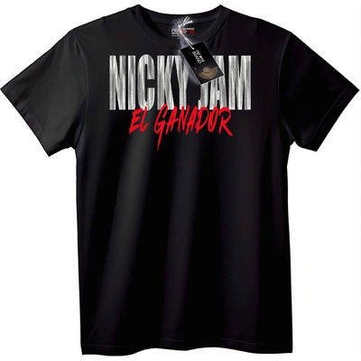 NOONEBRAND Тениска Nicky Jam El Ganador - 2XL, White
