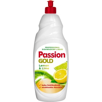 Passion Gold Tekutý prostriedok na umývanie riadu Citrón a Limetka 850 ml