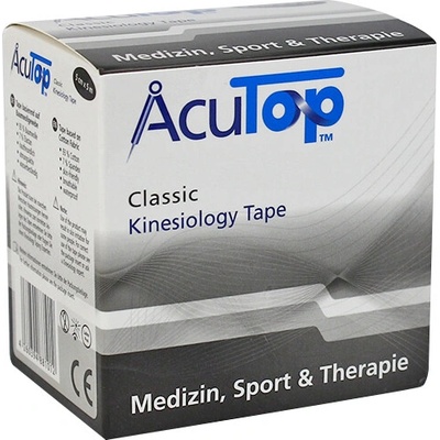 Acutop Classic Kineziologická Náplasť Čierna 5 cm x 5 m 1 ks