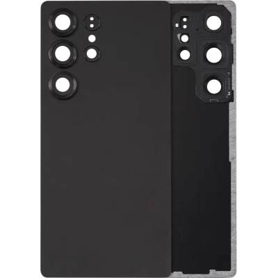 Zadní sklo + kryt kamery Samsung Galaxy S25 Ultra 5G (bez loga) – Aftermarket Plus – černý titan SAM3793